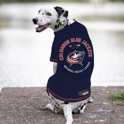 Show full view: Pets First Sport Team Dog & Cat T-Shirt, Columbus Blue Jackets, Small slide 5 of 8