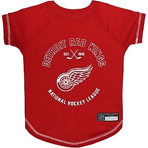 Pets First Sport Team Dog & Cat T-Shirt, Detroit Red Wings, X-Small