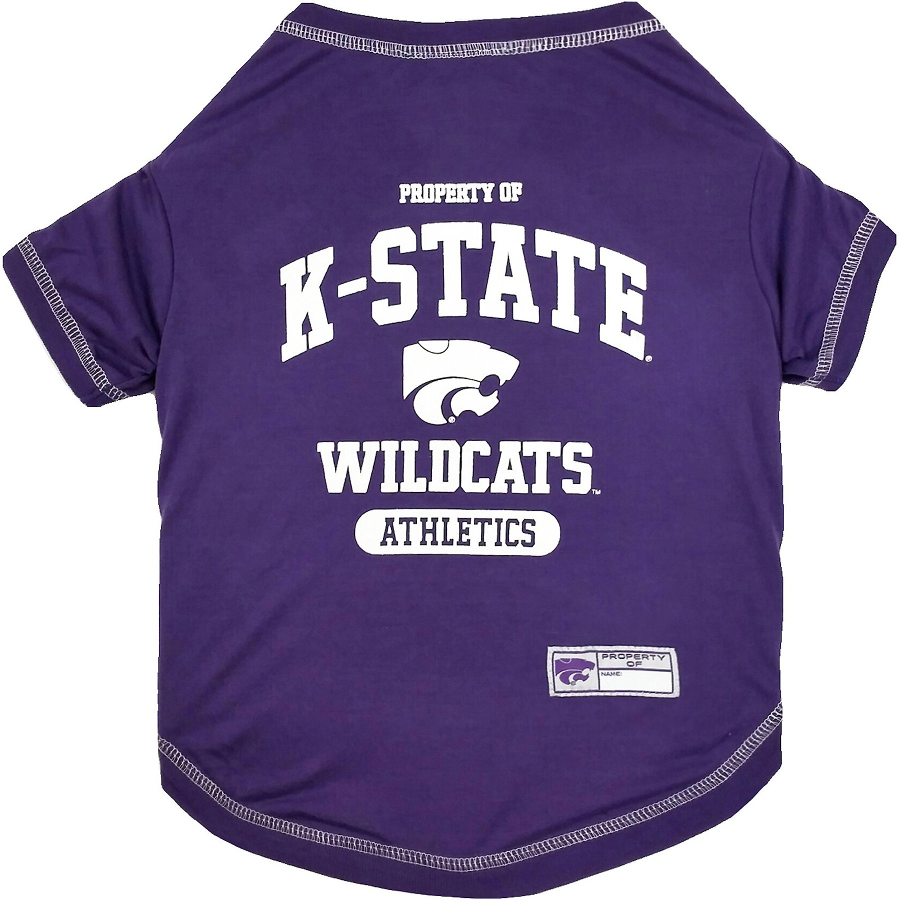 Pets First Sport Team Dog & Cat T-Shirt, Kansas State, Large