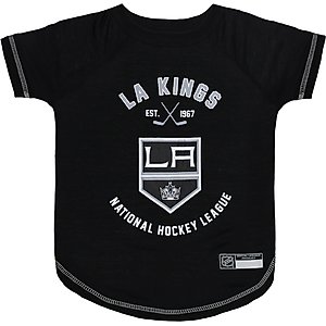 Pets First Sport Team Dog & Cat T-Shirt, Los Angeles Kings, Small