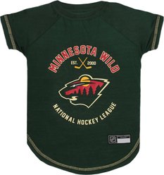 Pets First Sport Team Dog & Cat T-Shirt, Minnesota Wild, Small