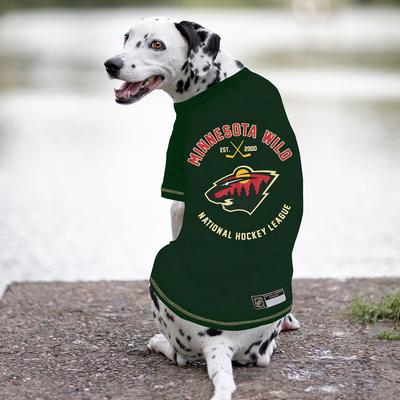 Show full view: Pets First Sport Team Dog & Cat T-Shirt, Minnesota Wild, Small slide 3 of 6