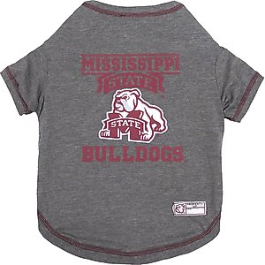 Pets First Sport Team Dog & Cat T-Shirt, Mississippi State, Large