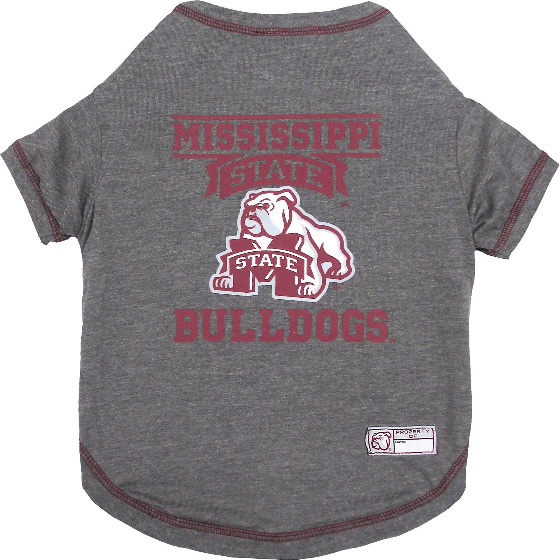 Pets First Sport Team Dog & Cat T-Shirt, Mississippi State, Medium