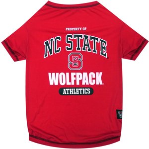 Pets First Sport Team Dog & Cat T-Shirt, NC State, Small