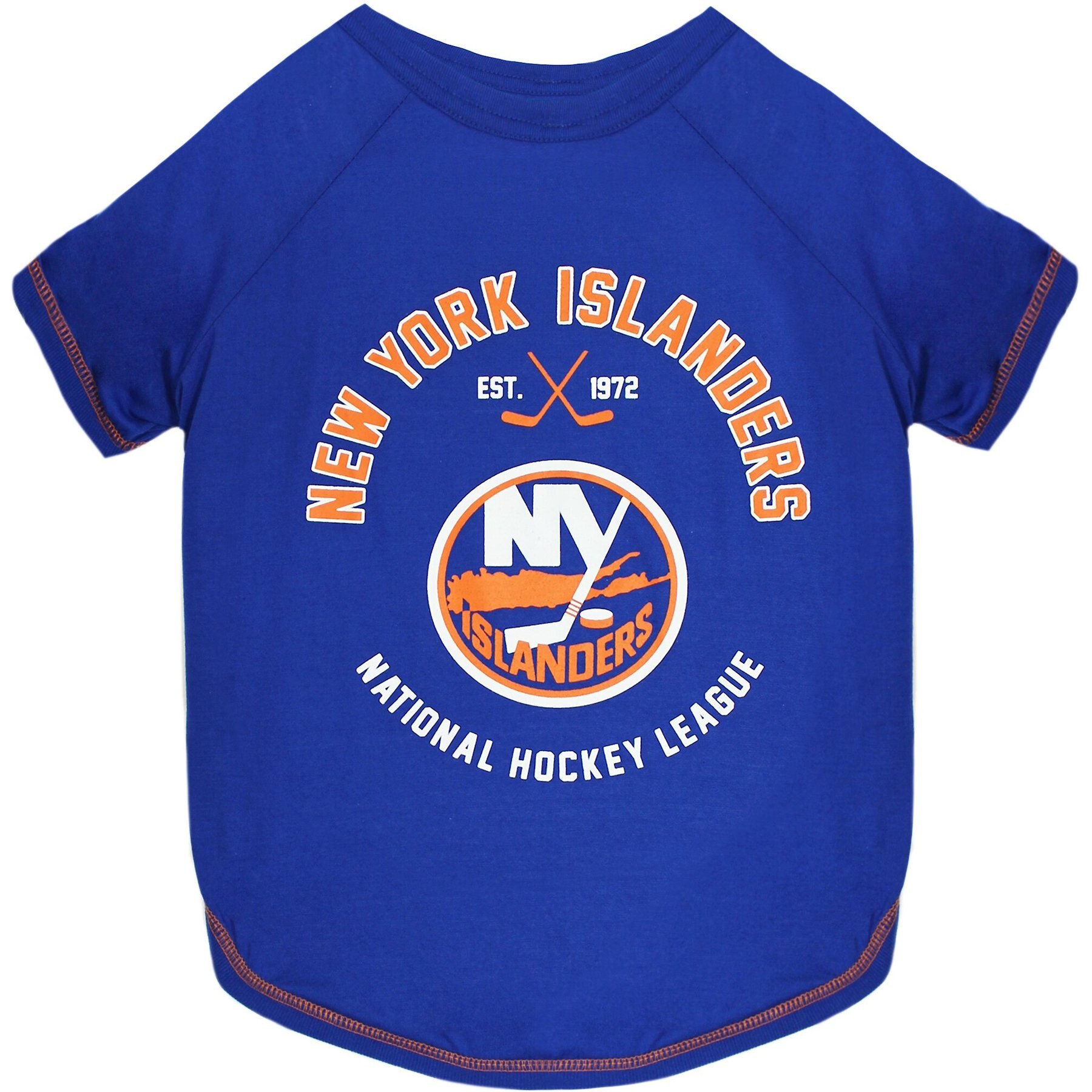 Pets First Sport Team Dog & Cat T-Shirt, New York Islanders, Large