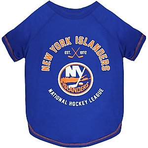 Pets First Sport Team Dog & Cat T-Shirt, New York Islanders, Medium