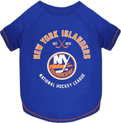 Show full view: Pets First Sport Team Dog & Cat T-Shirt, New York Islanders, Medium slide 1 of 6