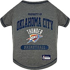 Pets First Sport Team Dog & Cat T-Shirt, OKC Thunder, Large slide 1 of 5