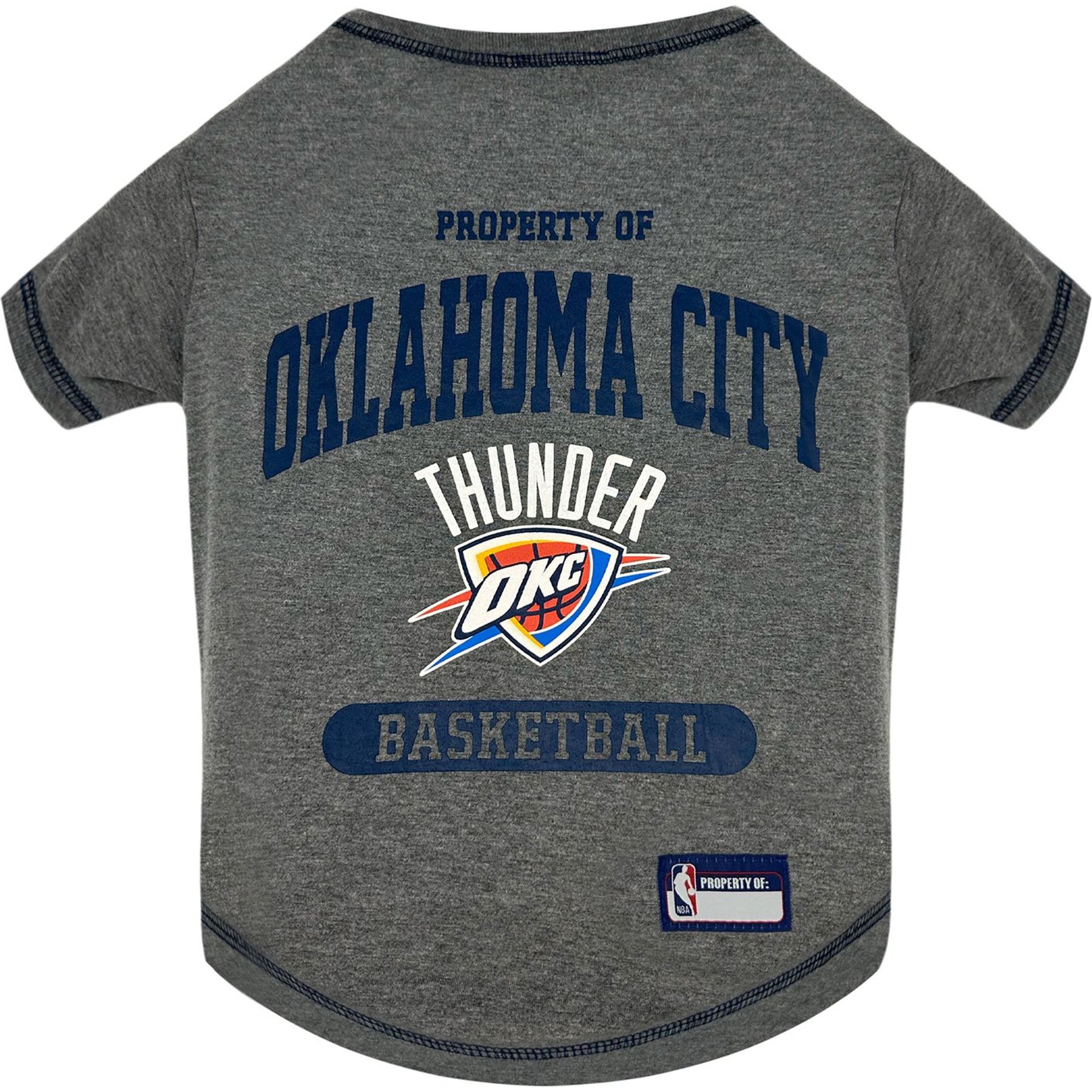 Pets First Sport Team Dog & Cat T-Shirt, OKC Thunder, Medium