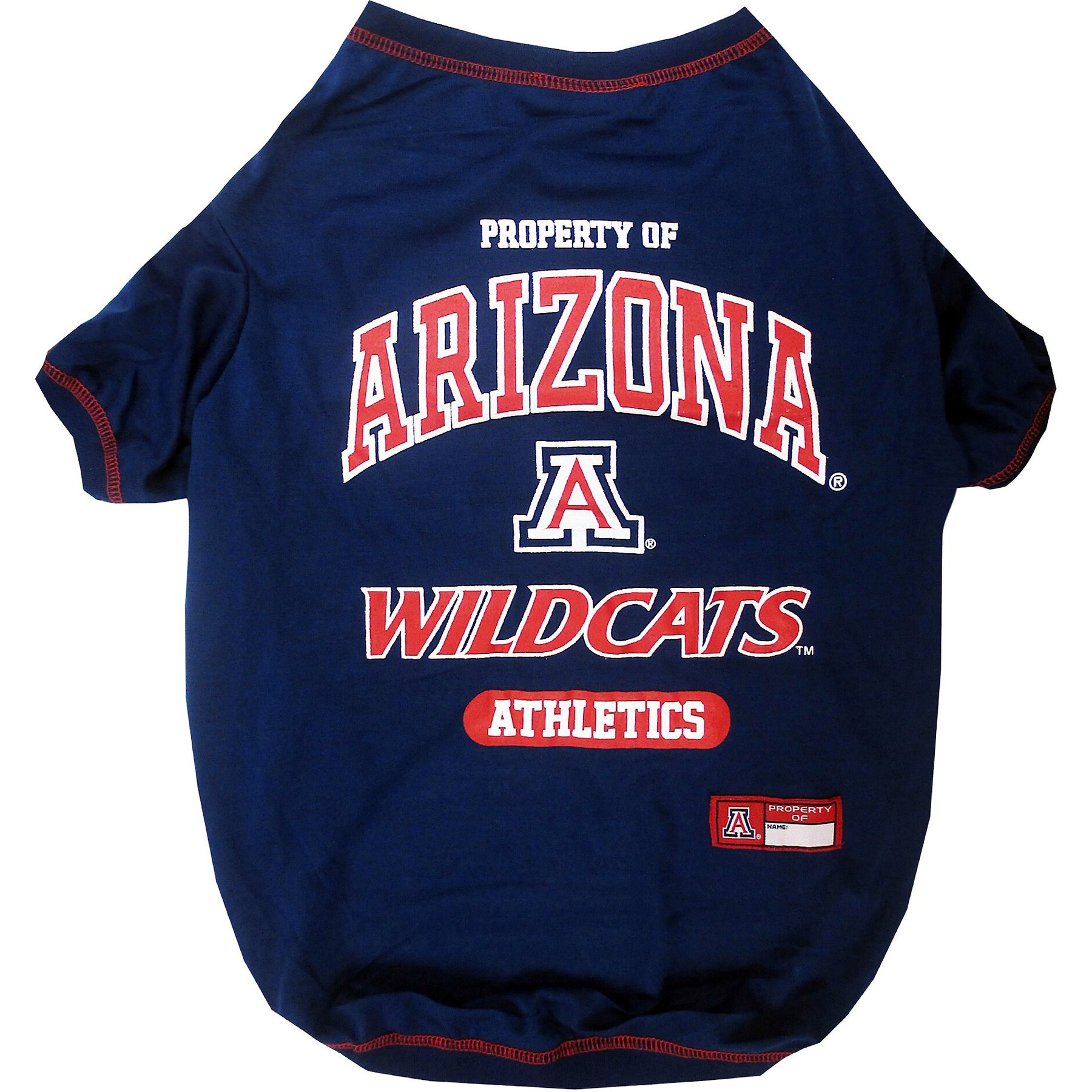 Pets First Sport Team Dog & Cat T-Shirt, The University of Arizona, X-Small