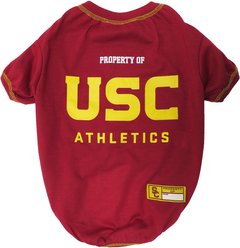 Pets First Sport Team Dog & Cat T-Shirt, USC, Small
