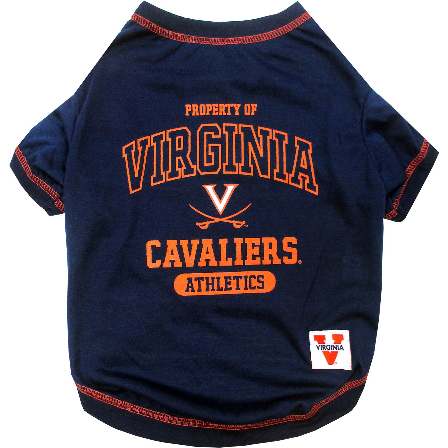Pets First Sport Team Dog & Cat T-Shirt, Virginia, Small