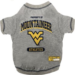 Pets First Sport Team Dog & Cat T-Shirt, West Virginia, Medium