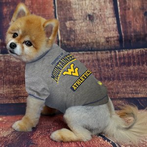 Pets First Sport Team Dog & Cat T-Shirt, West Virginia, Small