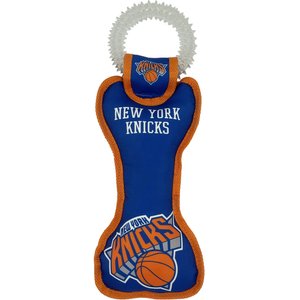Pets First Squeaky Dental Dog Ring Toy, New York Knicks