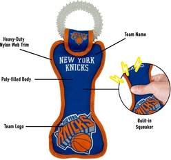 Pets First Squeaky Dental Dog Ring Toy, New York Knicks slide 2 of 5