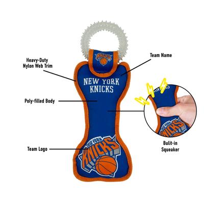 Show full view: Pets First Squeaky Dental Dog Ring Toy, New York Knicks slide 5 of 5
