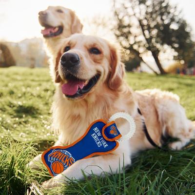 Show full view: Pets First Squeaky Dental Dog Ring Toy, New York Knicks slide 2 of 5