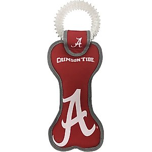 Pets First Squeaky Dental Dog Tug Toy, Alabama