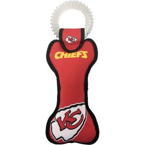 Pets First Squeaky Dental Dog Tug Toy, Kansas City Chiefs