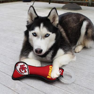 Show full view: Pets First Squeaky Dental Dog Tug Toy, Kansas City Chiefs slide 3 of 6