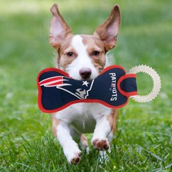 Pets First Squeaky Dental Dog Tug Toy, New England Patriots slide 2 of 5