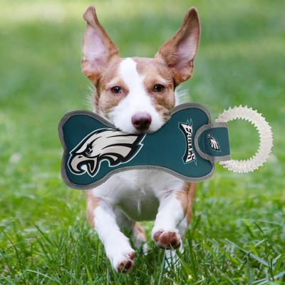 Show full view: Pets First Squeaky Dental Dog Tug Toy, Philadelphia Eagles slide 2 of 6