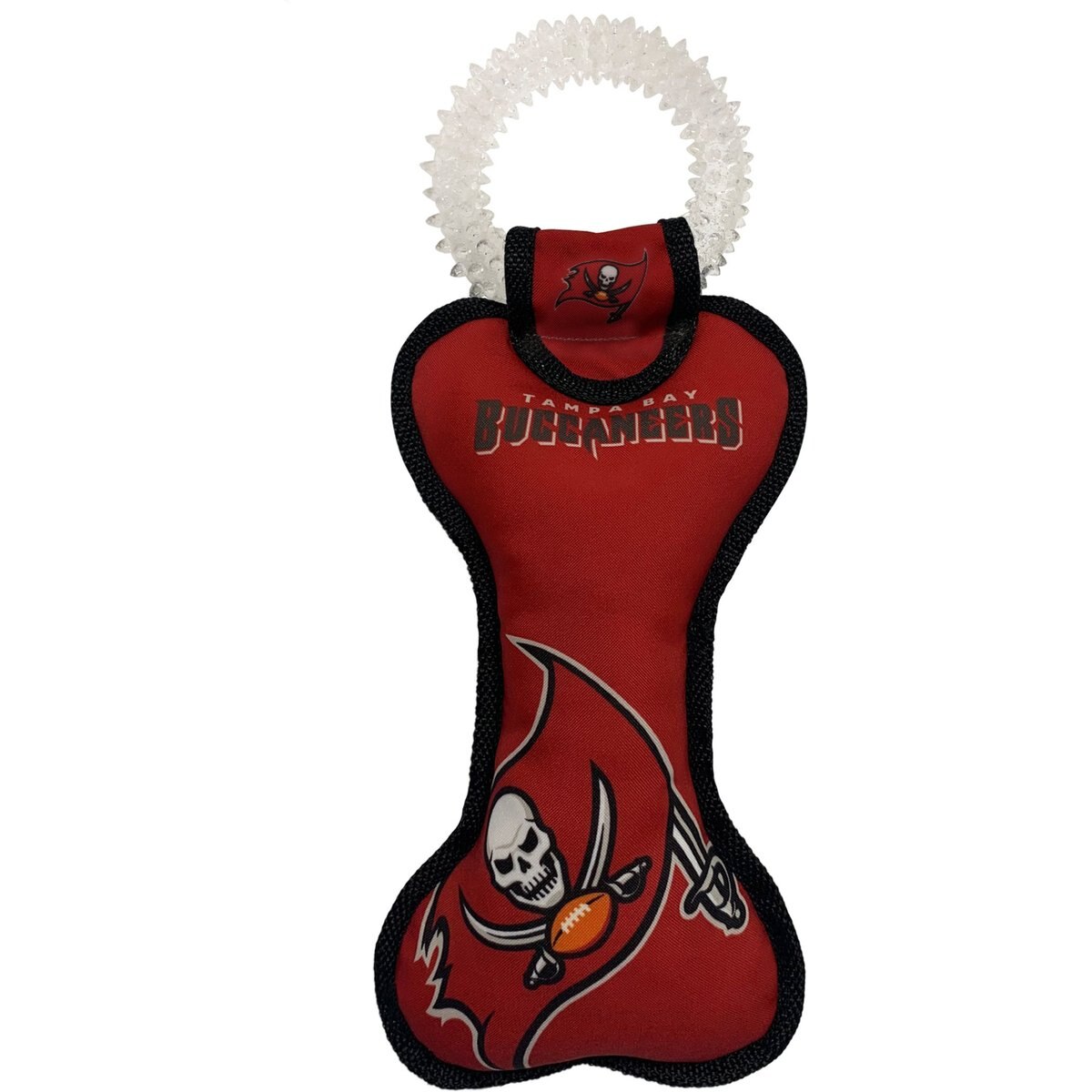 Pets First Squeaky Dental Dog Tug Toy, Tampa Bay Buccaneers