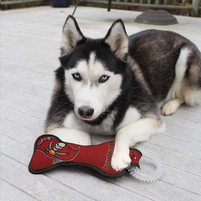Show full view: Pets First Squeaky Dental Dog Tug Toy, Tampa Bay Buccaneers slide 3 of 6