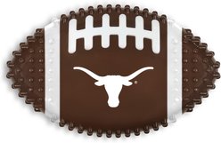 Pets First Texas Hard Nylon Football Dog Chew Toy, Brown
