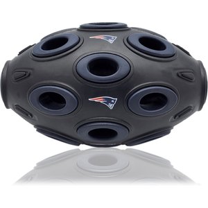 Pets First Tough Treat Dispenser Dog Toy, New England Patriots