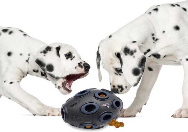 Show full view: Pets First Tough Treat Dispenser Dog Toy, New England Patriots slide 4 of 6