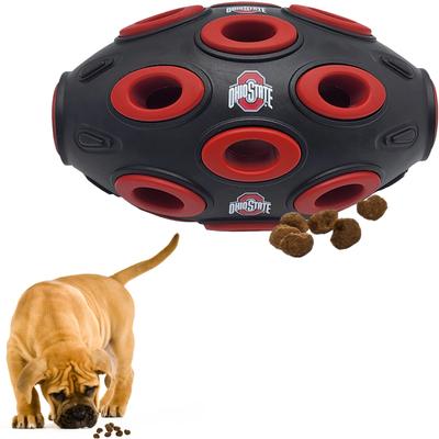 Show full view: Pets First Tough Treat Dispenser Dog Toy, Ohio State slide 5 of 6