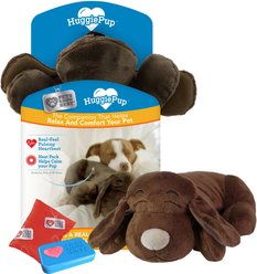 Pets Know Best HuggiePup Plush Dog Toy, Chocolate