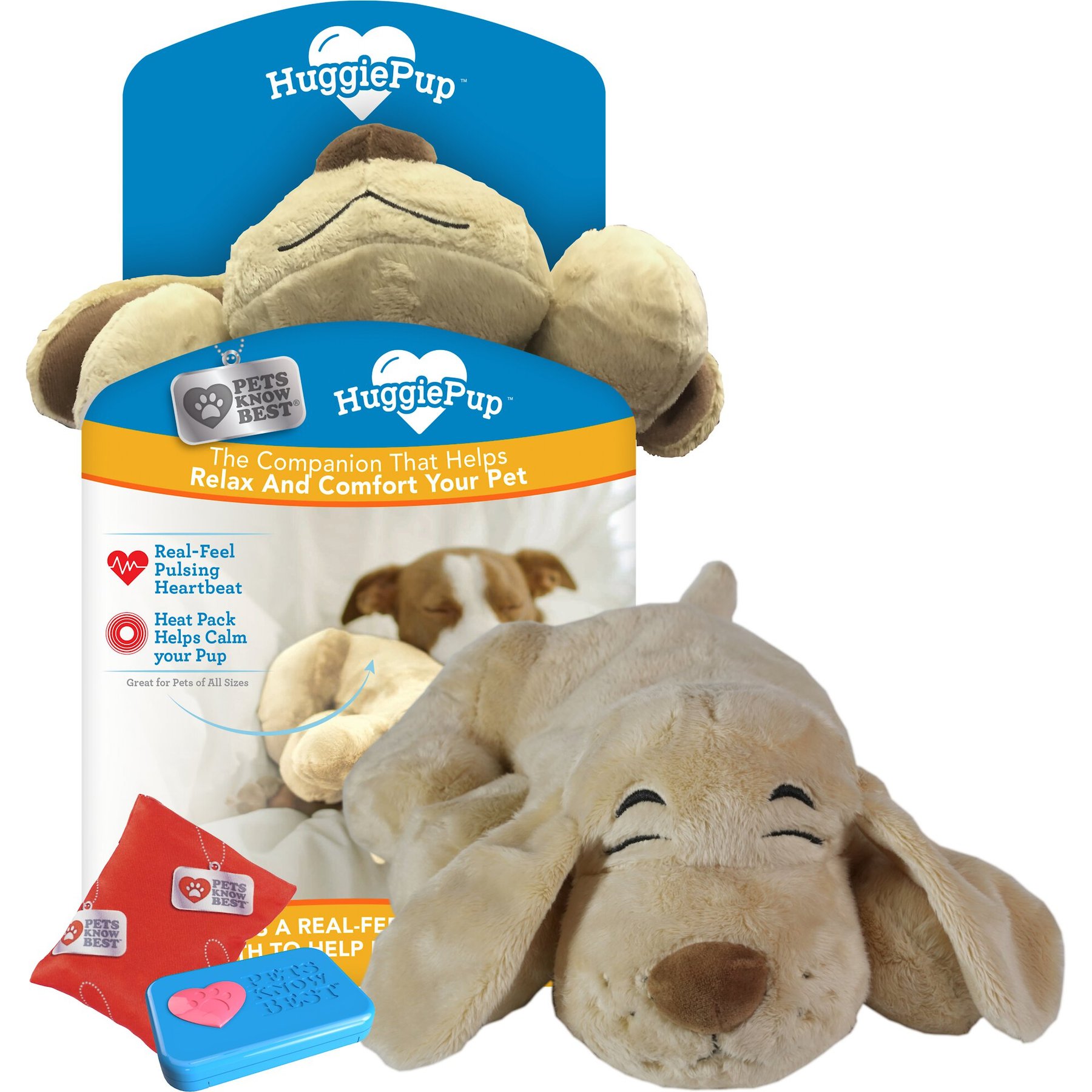 Huggie Pup Vs Snuggle HuggiePup Puppy Comfort Toy With Pulsing