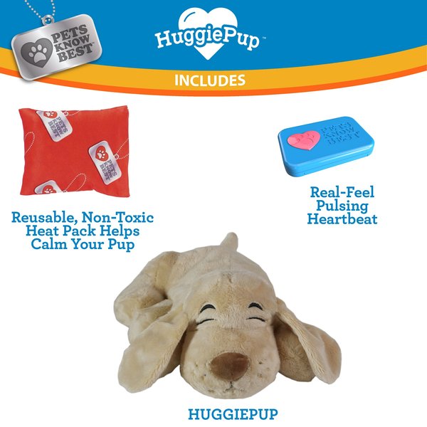 Huggie Pup Vs HuggiePup Puppy Toy With Heartbeat Heat Pack