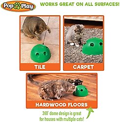Pets Know Best Pop N Play Interactive Cat Motion Toy, Green slide 2 of 9