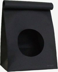 Pets So Good Hide & Seek Cat Bed, Small, Black