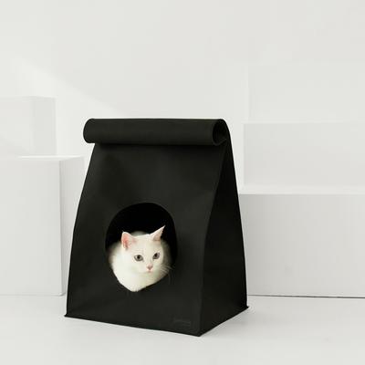 Show full view: Pets So Good Hide & Seek Cat Bed, Small, Black slide 2 of 5