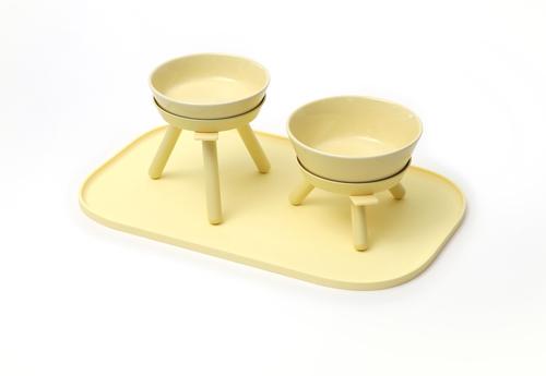 Show full view: Pets So Good Oreo Dog & Cat Mats, Lemon Yellow, Medium slide 3 of 4