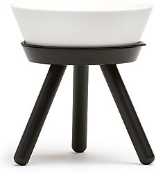 Pets So Good Oreo Pet Table Stainless Steel Dog & Cat Bowl, Black/White, Medium: 4-cup