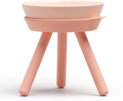 Pets So Good Oreo Pet Table Stainless Steel Dog & Cat Bowl, Pink, Small: 2-cup slide 1 of 4