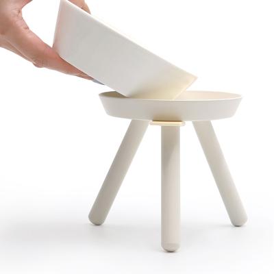 Show full view: Pets So Good Oreo Pet Table Stainless Steel Dog & Cat Bowl, White, Medium: 4-cup slide 3 of 4