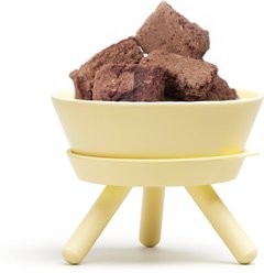 Pets So Good Oreo Table Dog & Cat Bowl, Lemon Yellow, Medium slide 2 of 5