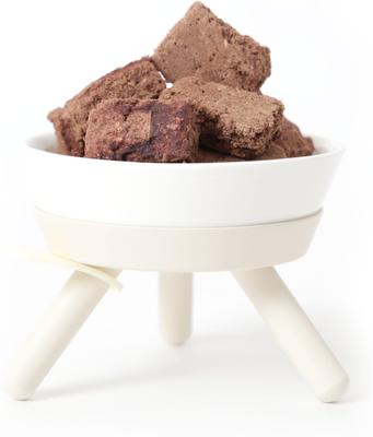 Show full view: Pets So Good Oreo Table Dog & Cat Bowl, White, Medium slide 2 of 5