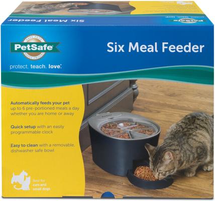Show full view: PetSafe 6-Meal Automatic Dog & Cat Feeder, Blue slide 9 of 11
