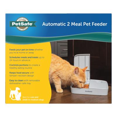 Show full view: PetSafe Automatic Two-Meal Dog & Cat Feeder, Grey slide 7 of 9