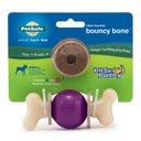 PetSafe Busy Buddy Bouncy Bone Treat Dispenser Tough Dog Chew Toy, Small