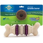 PetSafe Busy Buddy Bristle Bone Treat Dispenser Tough Dog Chew Toy, Large